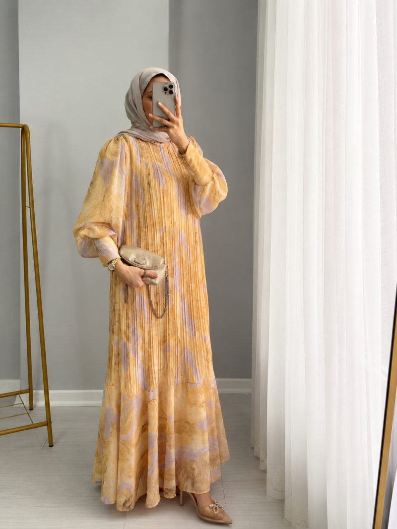 robe celine jaune